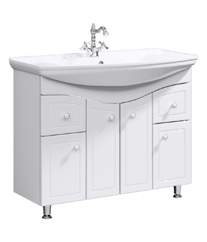 Тумба с умывальником AQWELLA Franchesca 105,5 Белый FR0110